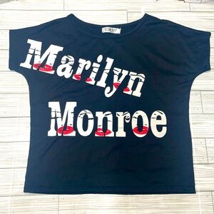 Marilyn Monroe Top Black Shirt Women’s Size Medium
